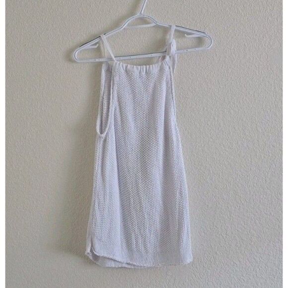 Rag & Bone Crochet Tank Top Size Small Cotton Open Knit White - Picture 9 of 9
